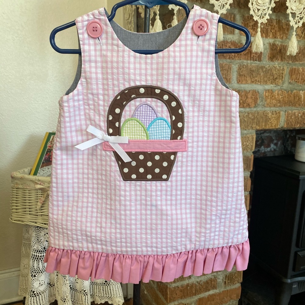 Stelly Belly Infant Girls Reversible Dress size 18 months